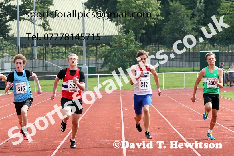 Mens and Boys 200 metres, 2021 North Eastern Track and Field Champs., Middesbrough. Photo: David T. Hewitson/Sports for All Pics